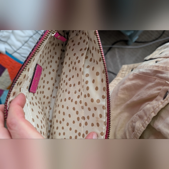 NWOT Kate Spade Hot Pink Gold Chain Shoulder Bag - Picture 9 of 9